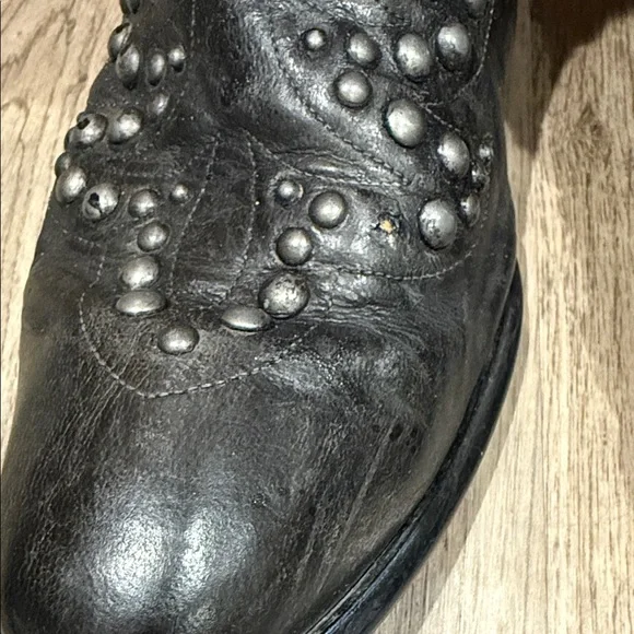 Ariat Studded Western Boots Womens Epic Harness Cowboy 11 B Black Leather - Picture 4 of 16